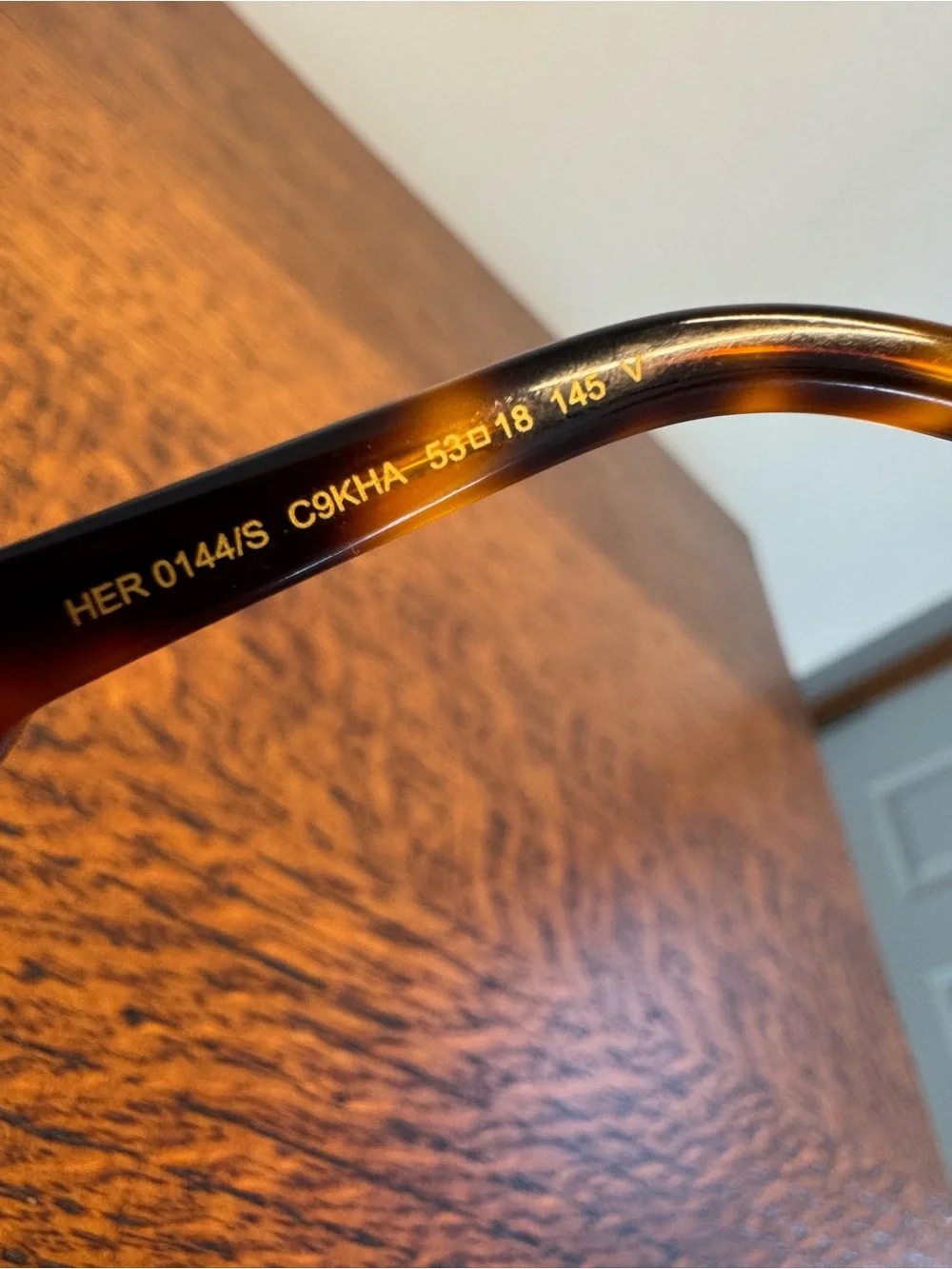 NWOT Carolina Herrera HER 0144/S Havana Square Sunglasses w/Box & Cloth